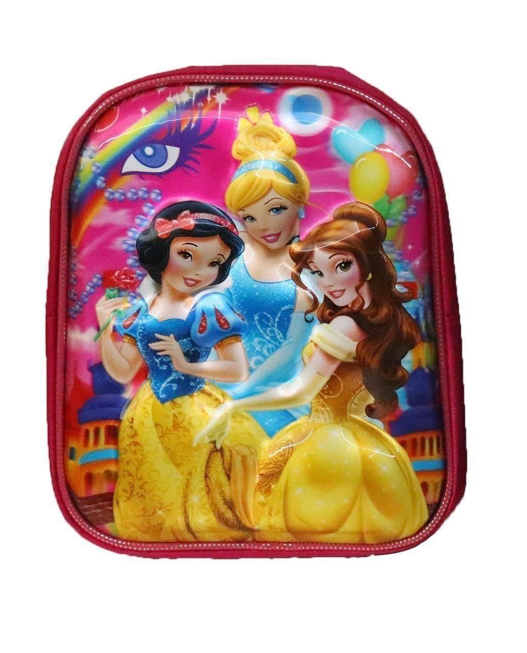 Multi-Purpose School Kids Bag/Backpack 3D Effect Embossed 11 Inches Suitable Up to 2-5 Years (playschool, Kindergarten, Travel/Picnic Bag Princess (Elsa)