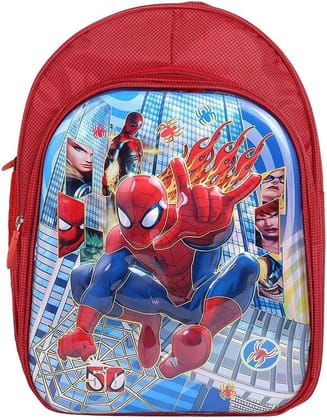 Clastik 3 Compartment 3D Effect Kids Fabric Bag/Backpack for School