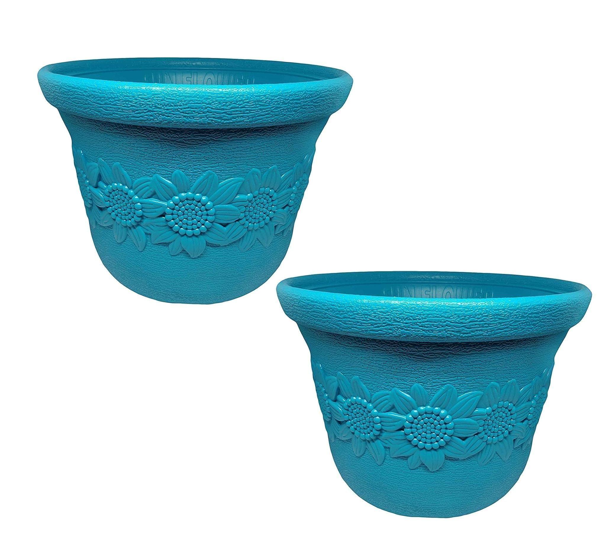 Ubals Designer Plastic Planter - Sunny Flower Pot