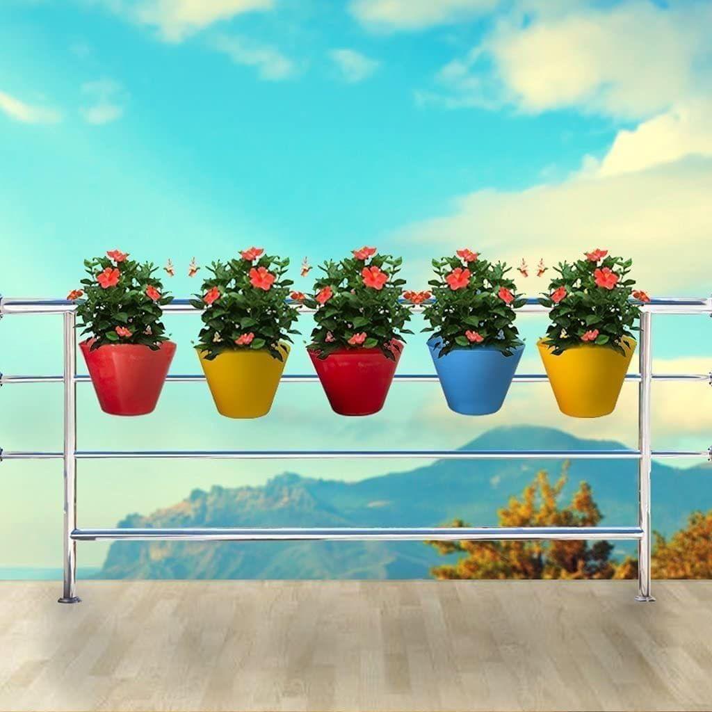 Clastik Vertical Hook Hanging Planter, Multicolour, 29.5 cm x 21.7 cm x 14.5 cm