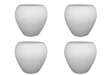 Ubals Apple Shape, Plastic Pot for Home Decor, Table