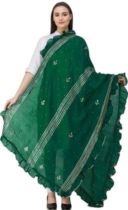 Fairway Dupatta from Amritsar with Gota Patches and Frill Border