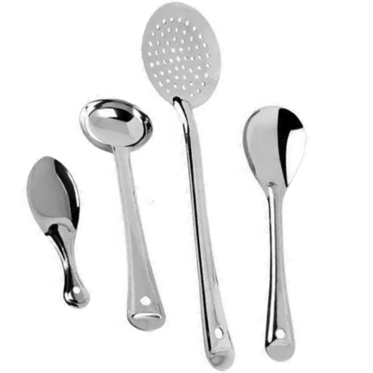 SHINI LIFESTYLE Stainless Steel Ladle/Karchi/Milk Ladle/Soup Ladle Seving spoon /Cooking/Pouring All Types of Gravies/Dal/Curries