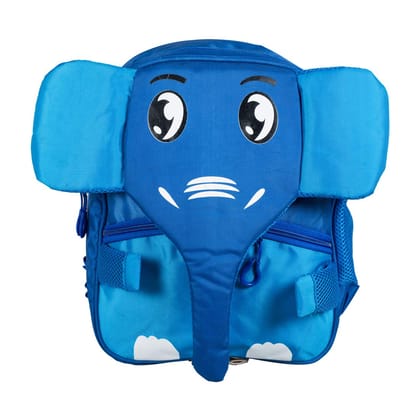 DUVIK Polyester Elephant School Bag (Blue) Waterproof School Bag  (Dark Blue, 15 L)