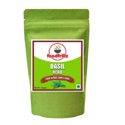 foodfrillz Basil Pure Herb (Dried), 35 g