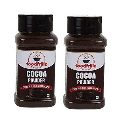 foodfrillz Cocoa Powder for Cake Baking, Combo Pack of 2, 120 g