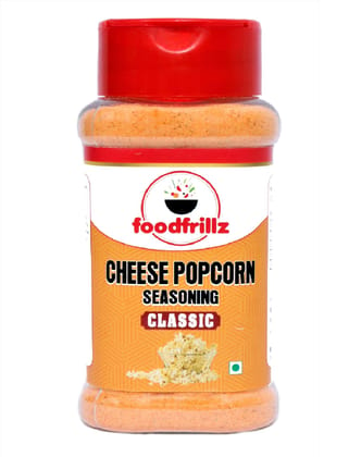 foodfrillz Cheese Popcorn Seasoning Powder (CLASSIC FLAVOUR) 80 g Sprinkler bottle for popcorn, fritters, french fries, nachos, cheese sauce