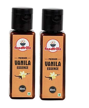 foodfrillz Vanilla Flavour Essence Combo Pack of 2, 60 ml
