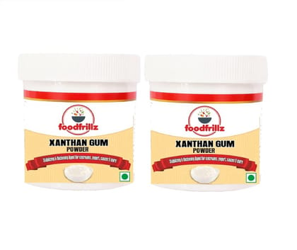 foodfrillz Xanthan Gum Powder, 50 g (25 g x 2) Gluten Free additive