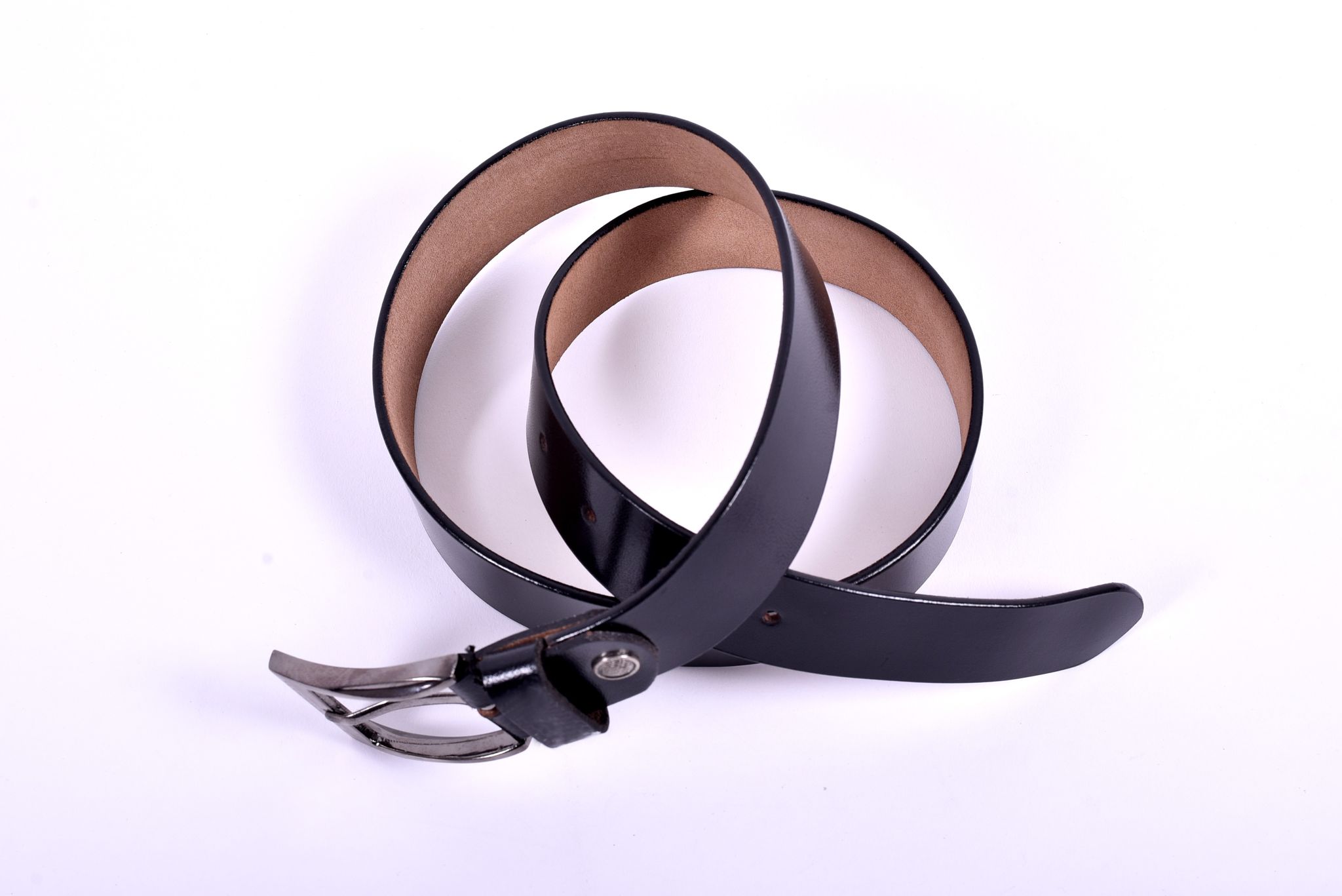 Men's leather belt