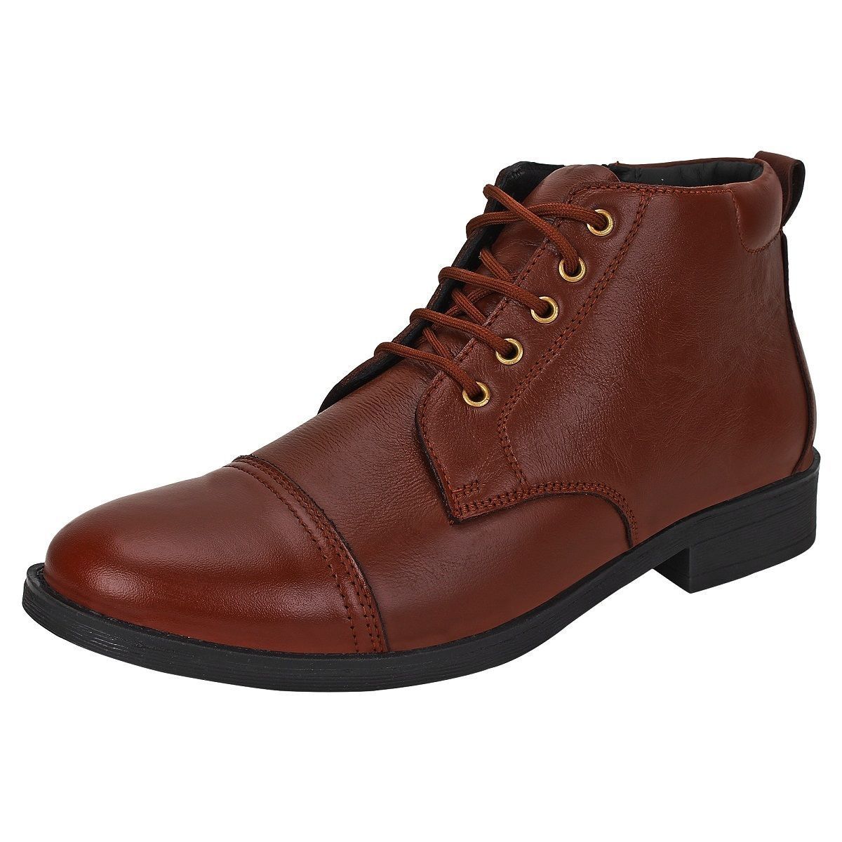 SeeandWear Zip Police Boots For Men