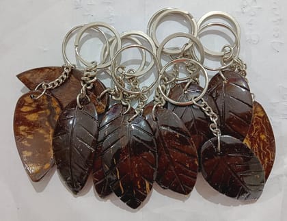 Coconut Shell key chains - 10 keys