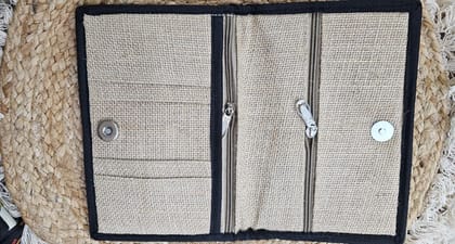 Handmade Jute & Cotton hand clutch