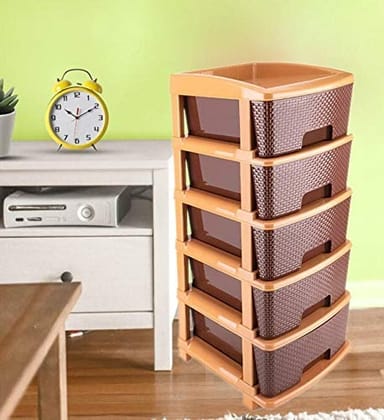 5TIER PLASTIC MODULAR DRAWER SYSTEM FOR MULTIPLE USE