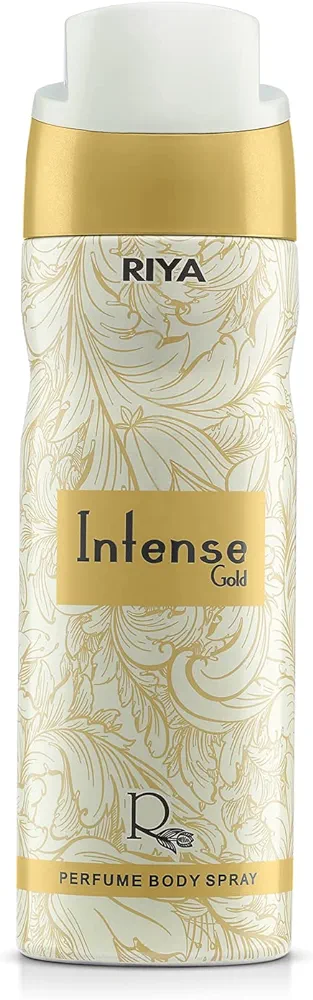 Riya Intense Gold Perfume Body Spray, 200ml - Pack of 2