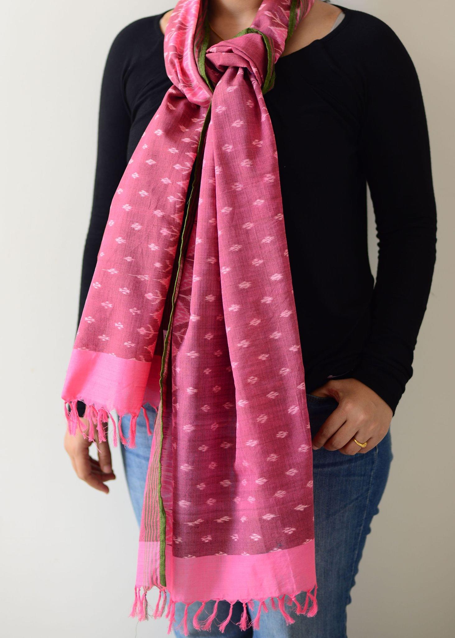 Blush of Pink Ikat Stole