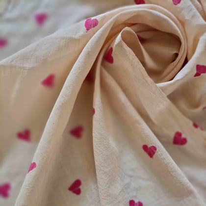 Blush Batik Hearts Stole