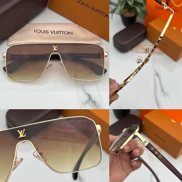 Louis vuitton gold sunglasses online