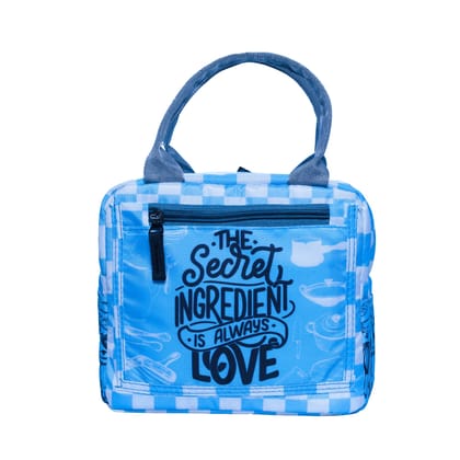 Echo Boomers Printed Insulated Tiffin Lunch Bags for Kids with Bottle Holder