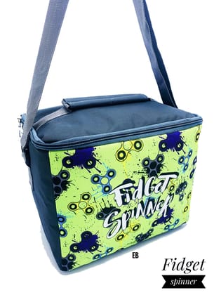 Echo Boomers Printed Insulated Tiffin Lunch Bags for Kids with Bottle Holder