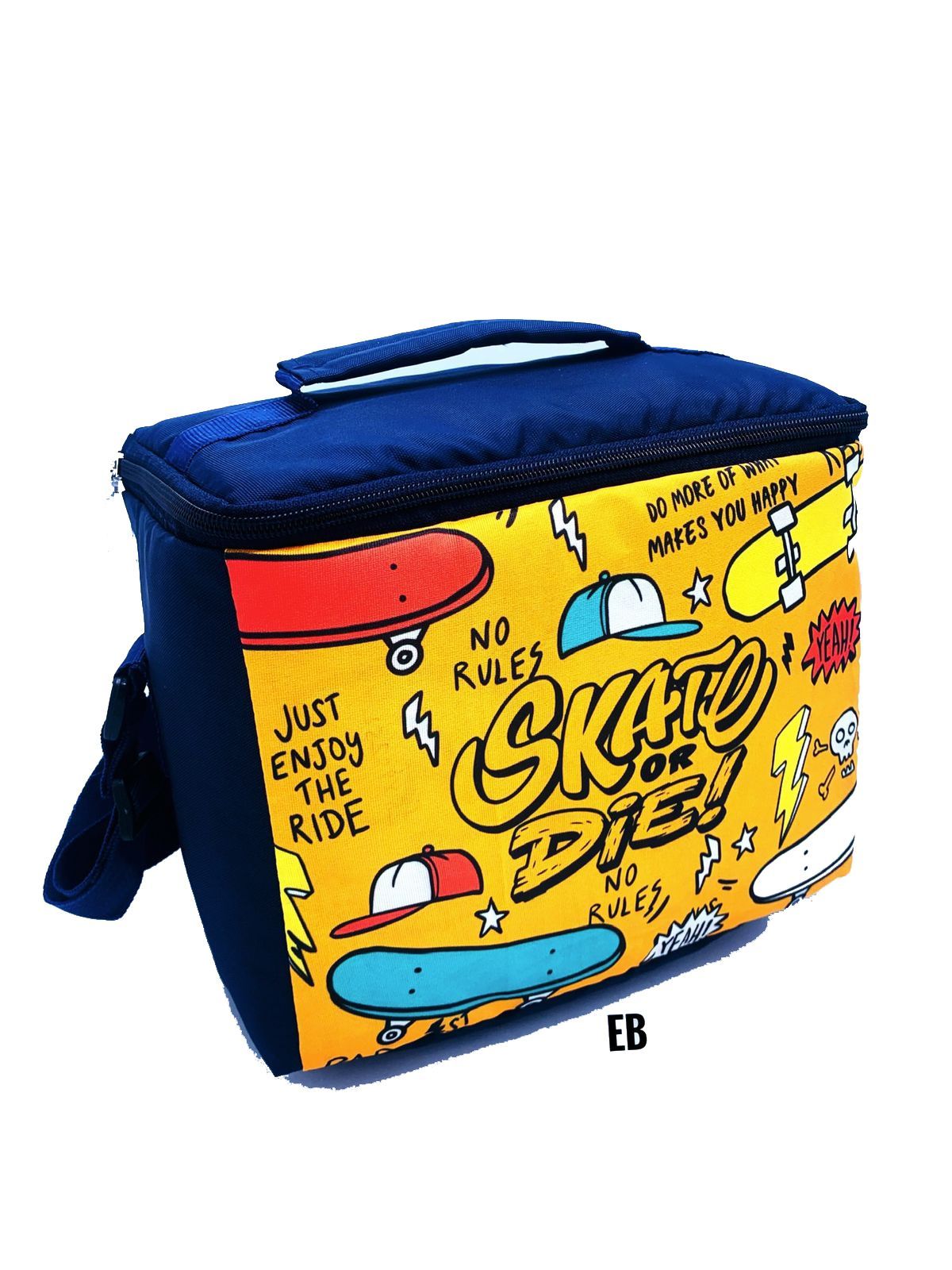 Echo Boomers Printed Insulated Tiffin Lunch Bags for Kids with Bottle Holder