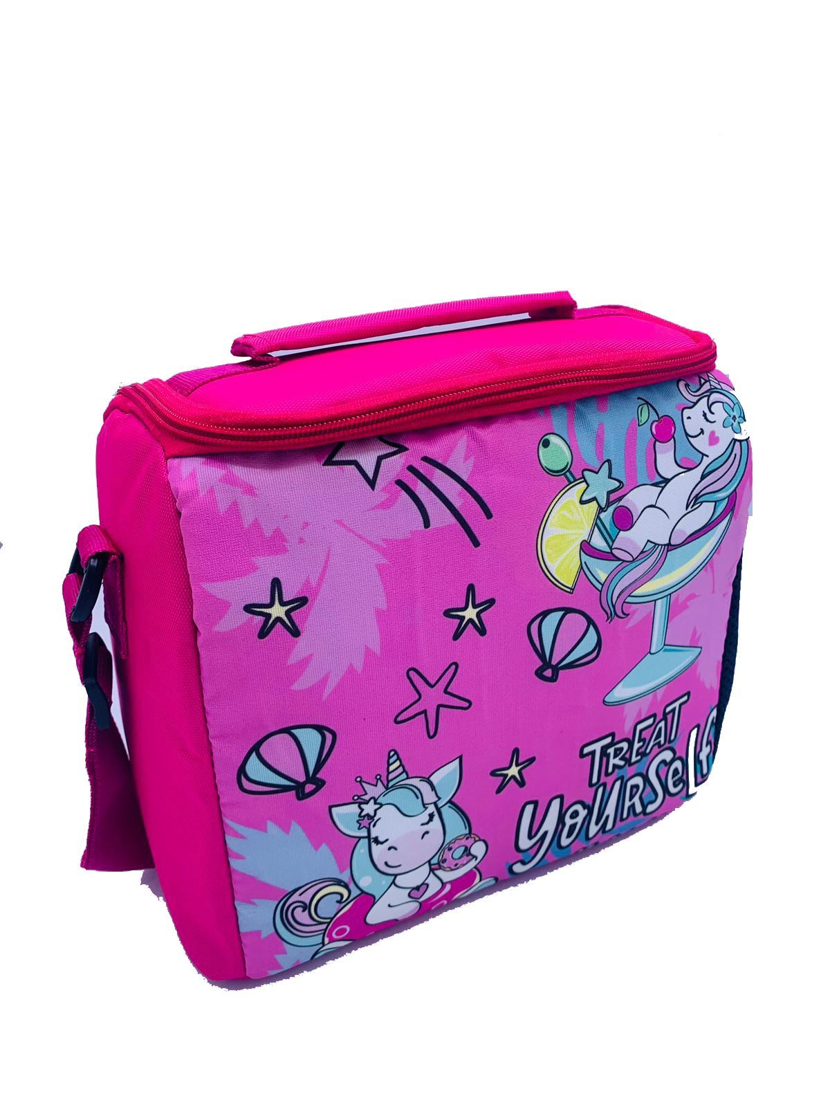 Echo Boomers Printed Insulated Tiffin Lunch Bags for Kids with Bottle Holder