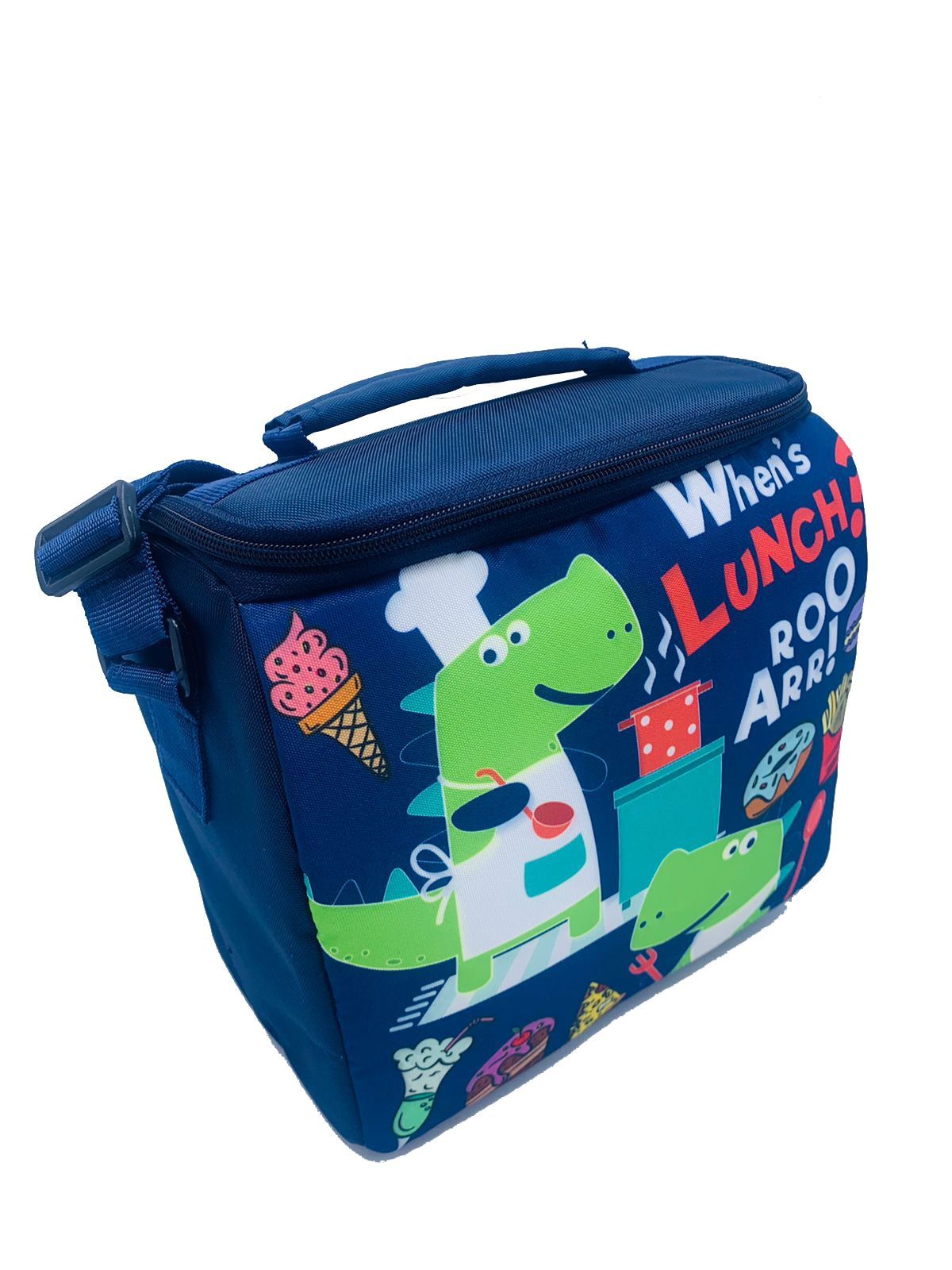 Echo Boomers Printed Insulated Tiffin Lunch Bags for Kids with Bottle Holder