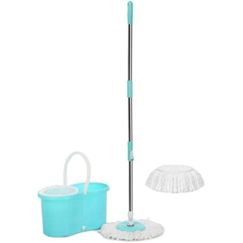 JAINSTAR Mop Set with Plastic Bucket Floor Cleaning, Pocha Bucket for cleaning,