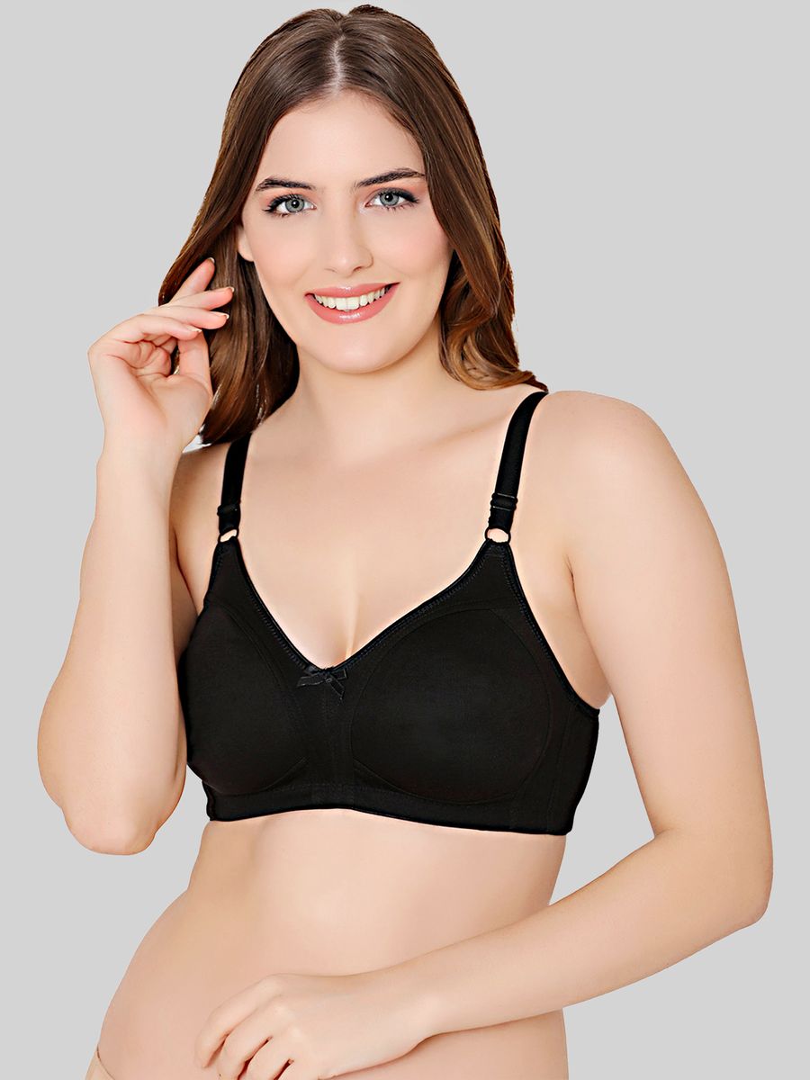 Buy Bodycare nylon spandex wirefree adjustable straps designer net seamless padded  bra-6574D.PUR Online at Best Prices in India - JioMart.