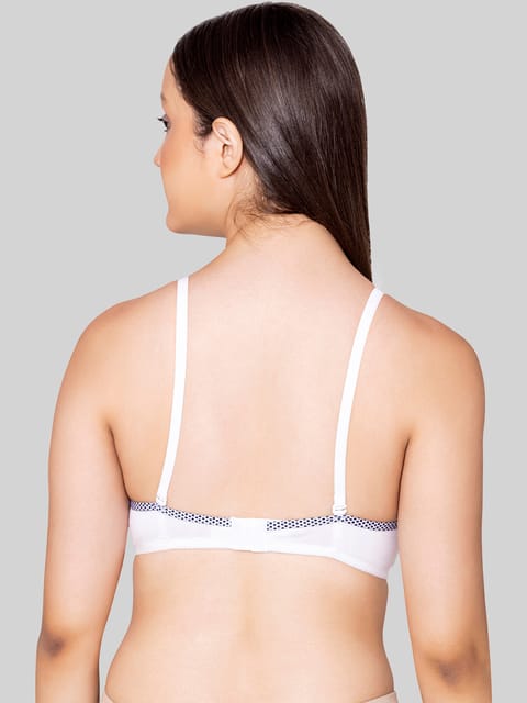 Bodycare cotton spandex wirefree adjustable straps seamless padded bra-6752B