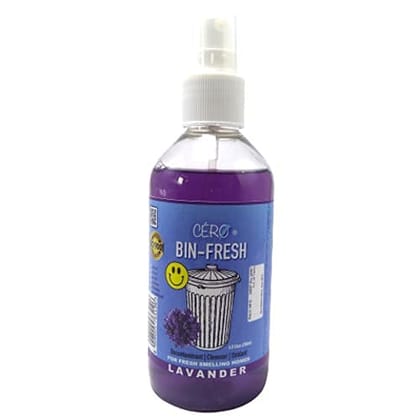 CERO ® Bin Fresh - Lavender Perfumed dust Bin Decontaminant/Cleanser Spray (200ml)