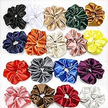 24pcs Hair Scrunchies Floral Printed Hair Accessories Set for Women or Girl Rubber Band  (Multicolor)