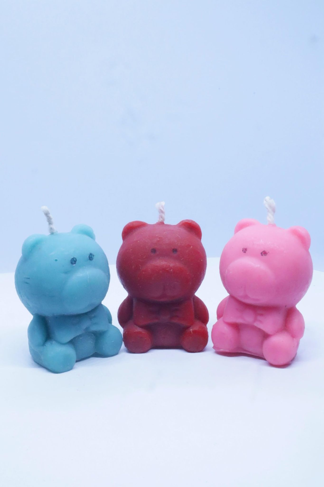 Bees Wax Teddy Shape Designer Candle- Pack of 5