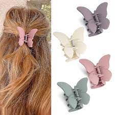 Korean Colorful Big Butterfly packof 6 Hair Accessory Set  (Multicolor)