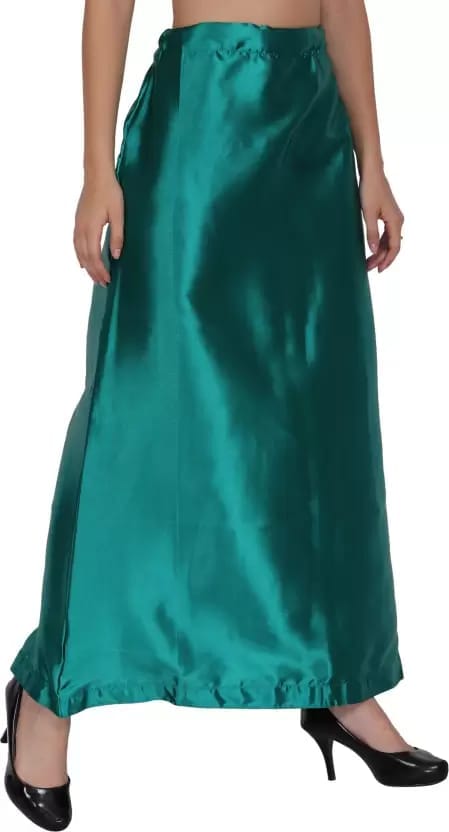 PeacockGreen Satin Blend Petticoat