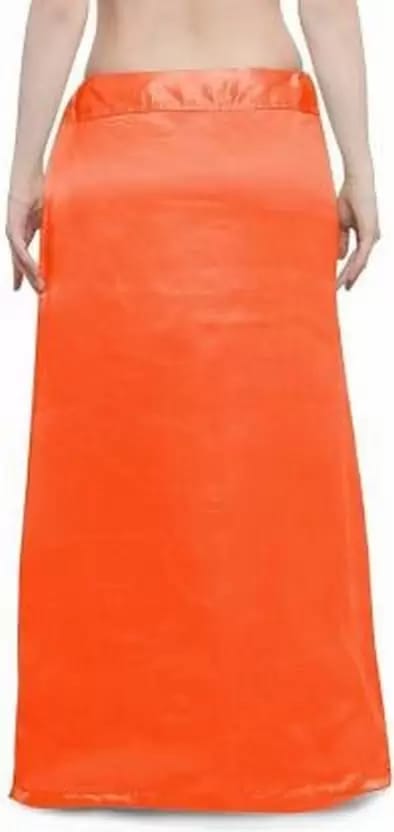 Dark Orange Pure Satin, Pure Silk Petticoat