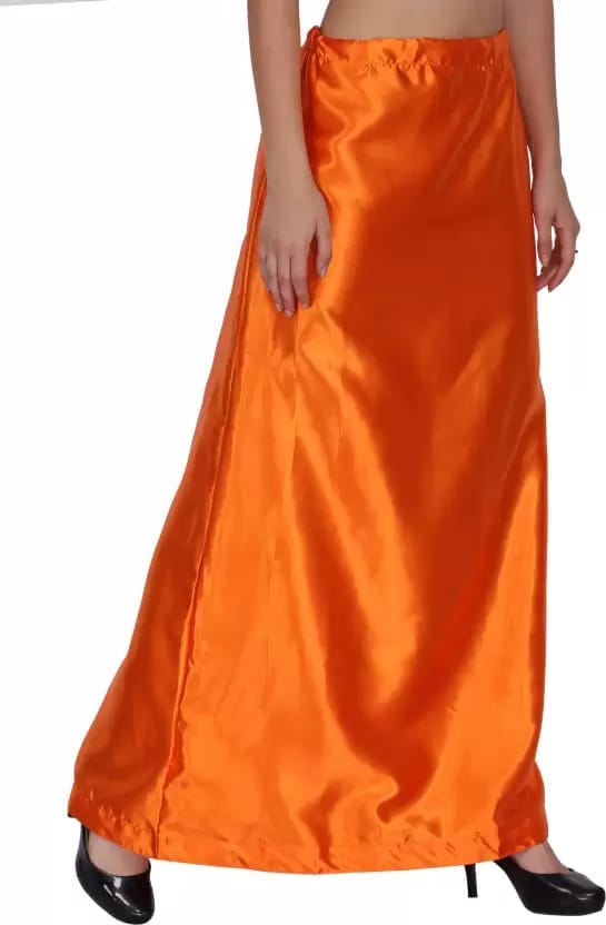 Orange Satin Blend Petticoat