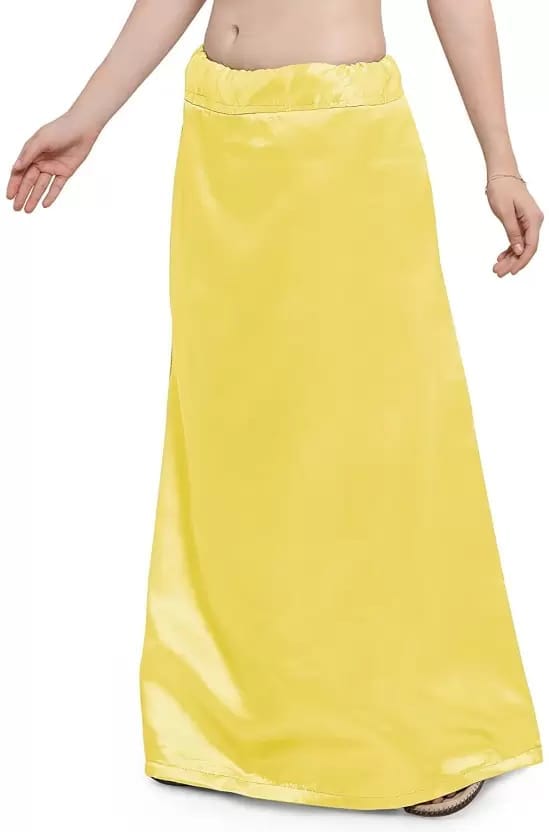 Light Yellow Satin Blend Petticoat