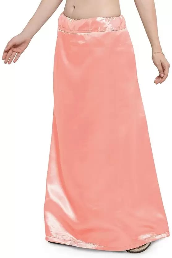 Peach Satin Blend Petticoat