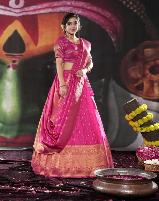 Traditional Pure Banarasi Silk Lehenga Choli Brocade Fabric Lehengha Inner  Cancan Canvas Semi Stitch Size Bollywood Designer Lehnga Saree - Etsy