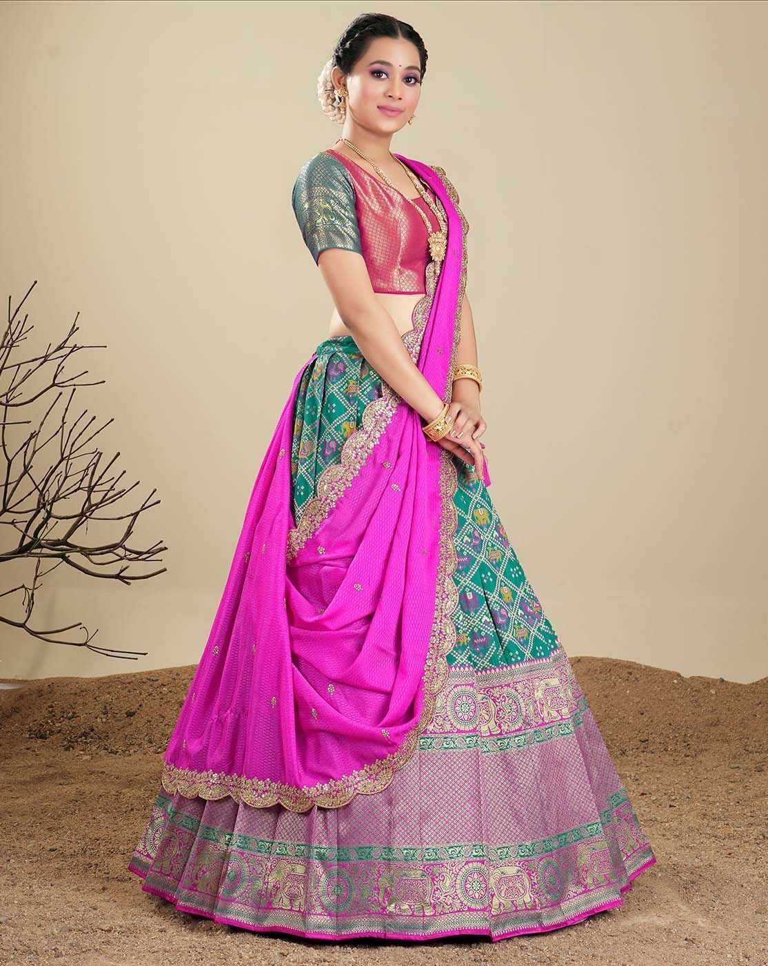 Rama And Rani Latest Banarasi Silk Zari Lehenga For Women