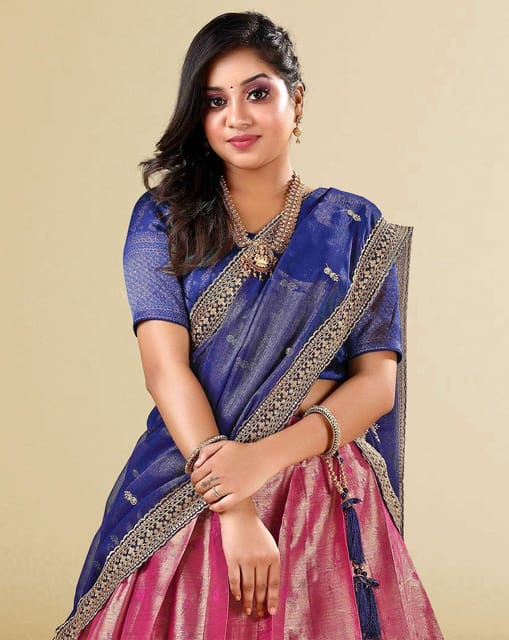 Buy Blue Sarees for Women by GRANTHVA-FAB Online | Ajio.com