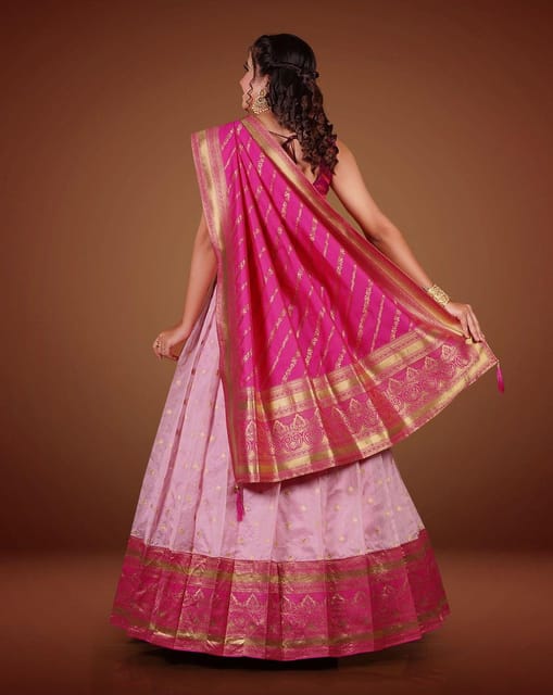 Photo of Bright Pink and Gold Sequin Work Lehenga | Indian bridal dress,  Indian bridal wear, Indian bridal outfits