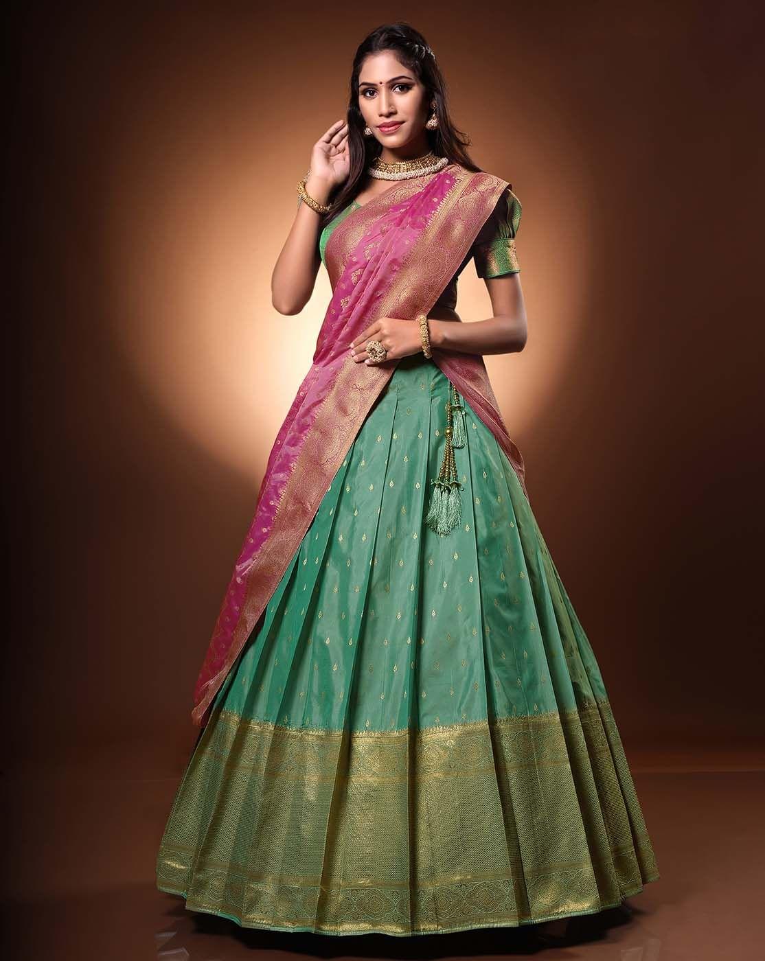 Shop Traditional Pattu Half Saree Models With Price