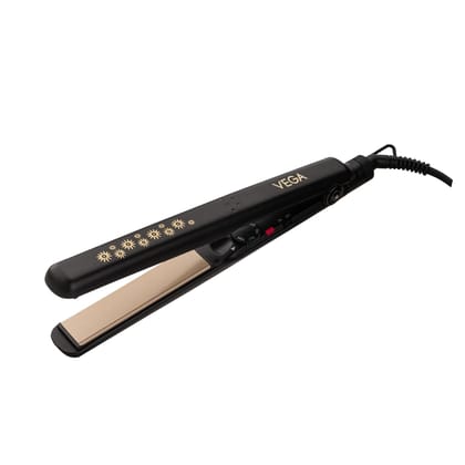 VEGA Keratin Glow Hair Straightener With Keratin-Infused Floating Plates (VHSH-20) Black