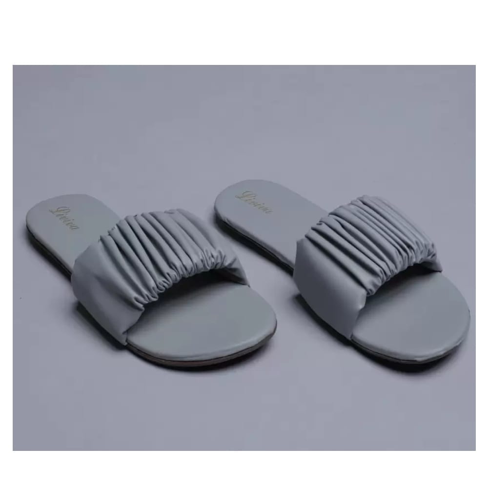 Women Grey Flats Sandal