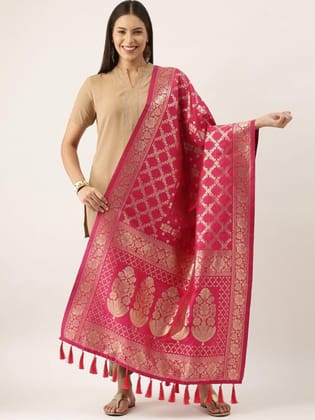 Women's Fancy Woven Banarasi Silk Dupatta