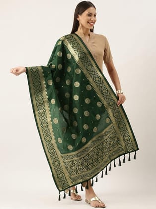 Women's Fancy Woven Banarasi Silk Dupatta