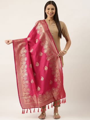 Women's Fancy Woven Banarasi Silk Dupatta