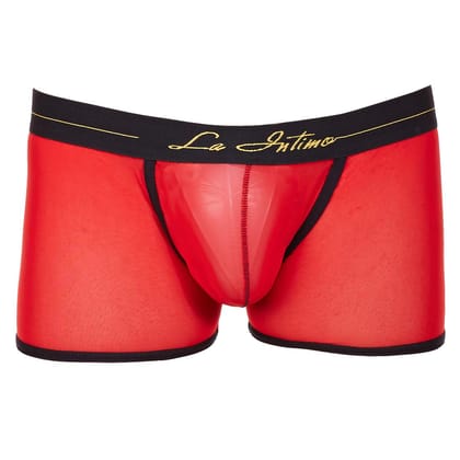 La Intimo Men's Nylon Spandex Designer Trunk Underwear